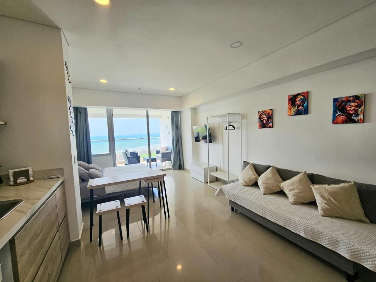 Apartasuit Ctg Con Vista Al Mar- 5 Min Aeropuerto Apartamento Cartagena